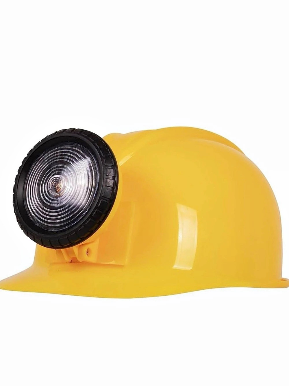 Miner Hard Hat With Attached Light Yellow Kids' Costume Hat